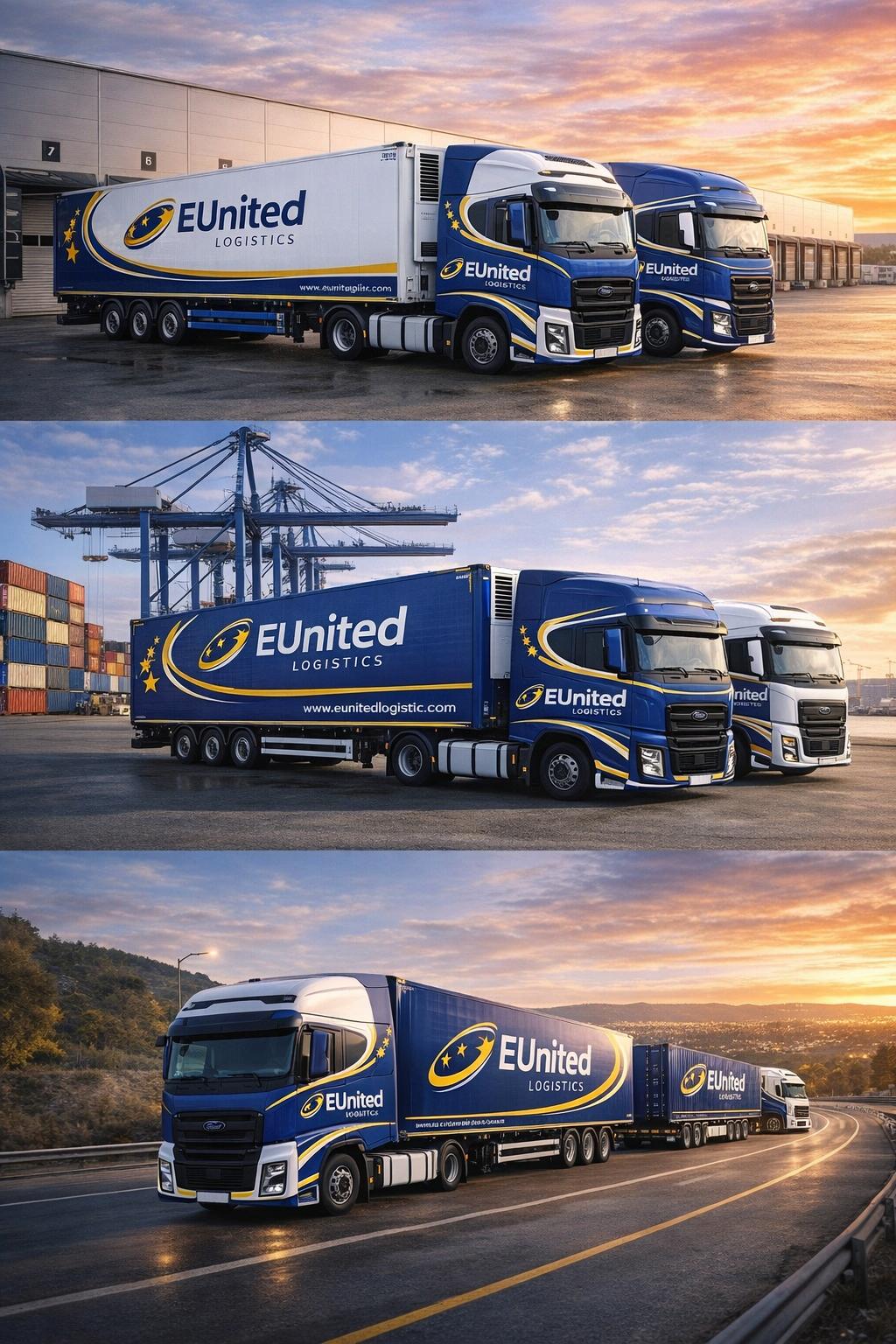 EUnited Fleet Operations at Sunset